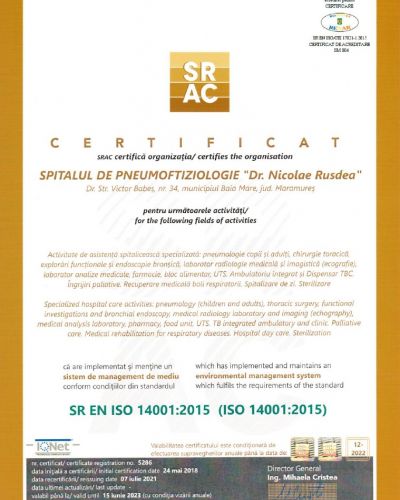 Certificare ISO 14001:2015
